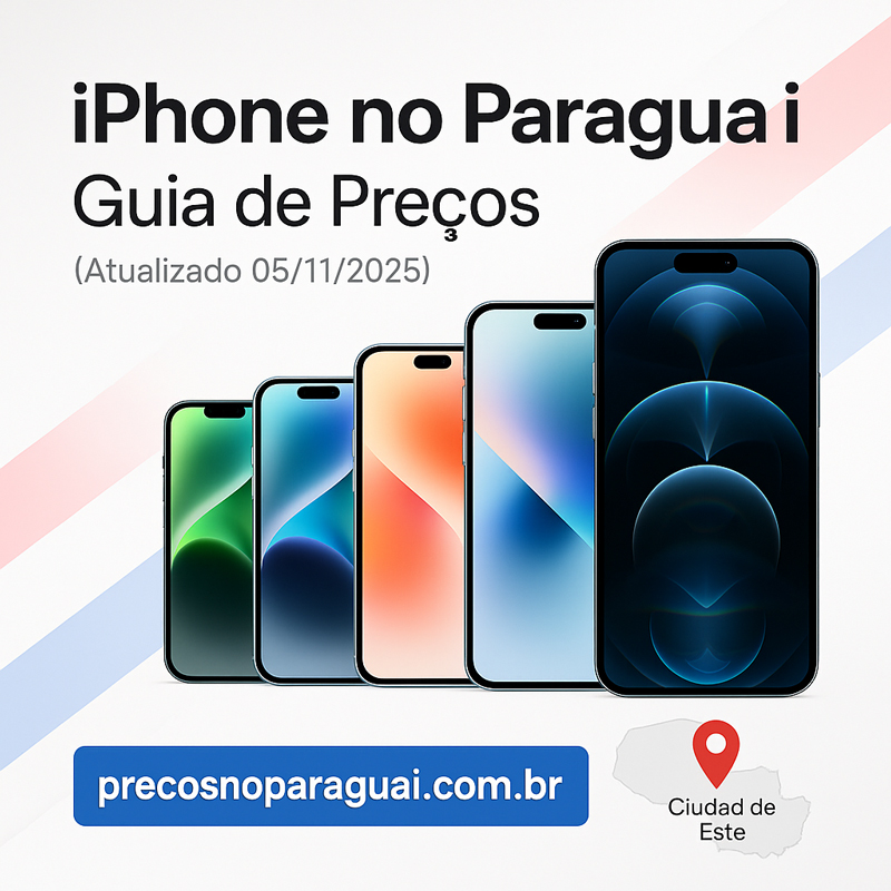 Foto de Capa do post iPhone no Paraguai, veja tudo o que precisa saber nas suas Compras no Paraguai.