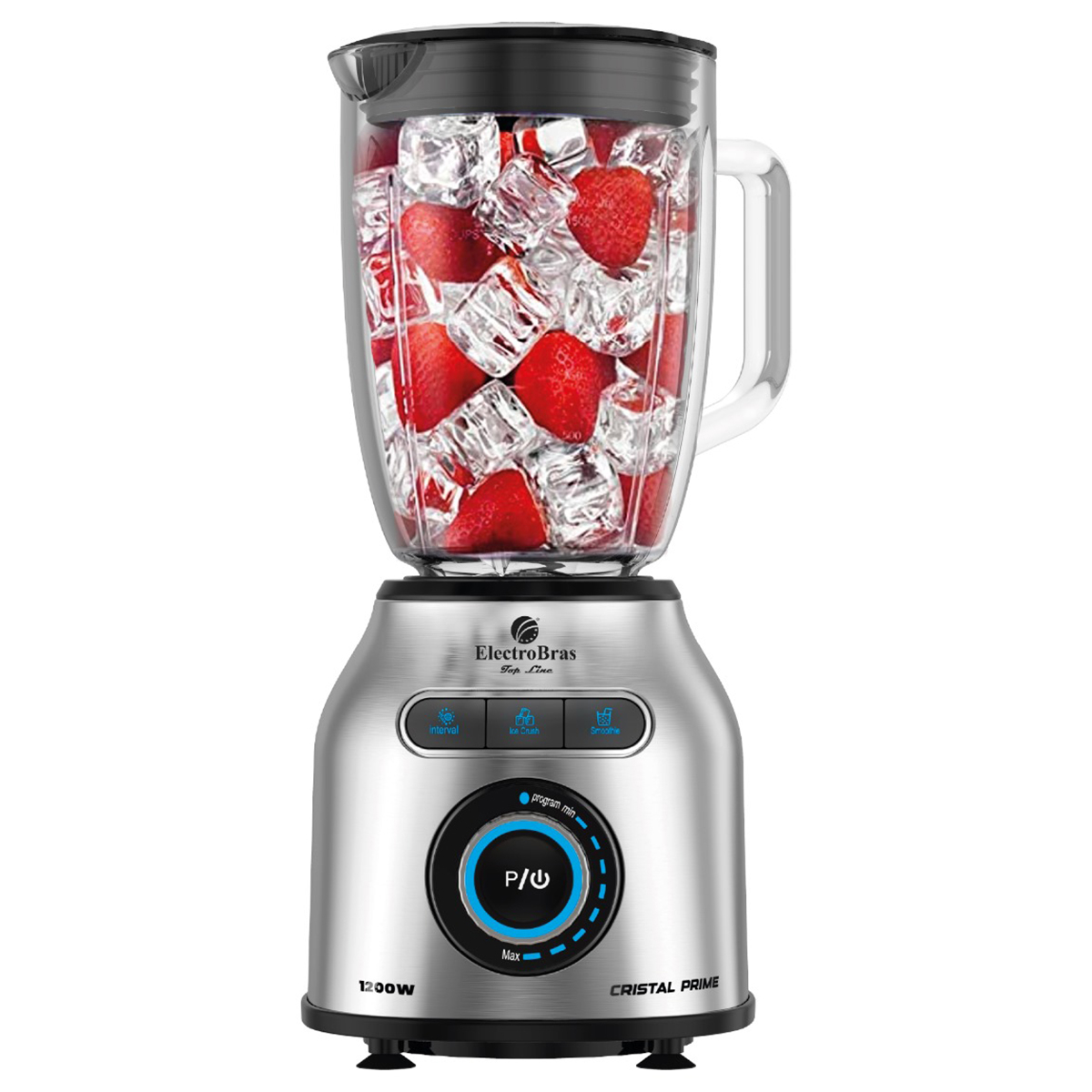 Foto do Produto Liquidificador ElectroBras Cristal Prime EBL-10 - 1200W - 1.8L - 110V - Prata
