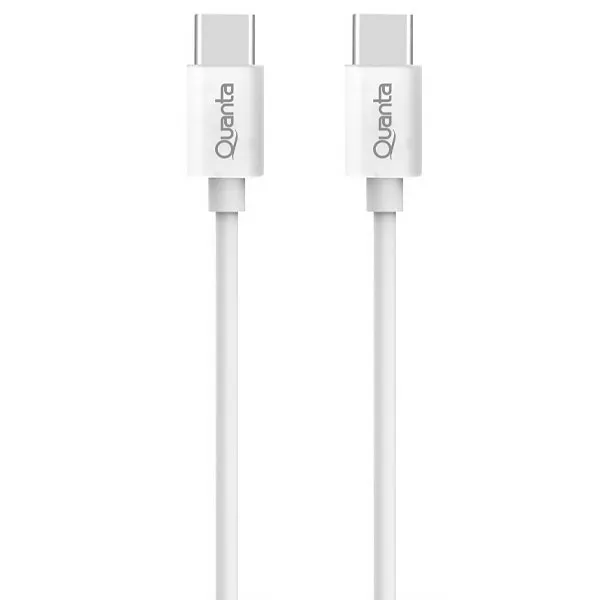 Foto do Produto Cabo USB-C Quanta QTCTC70 1 Metro - Branco