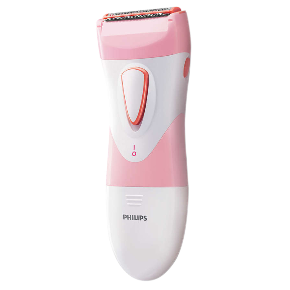 Foto do Produto Depilador Elétrico Philips SatinShave HP6306 - 2x Pilha AA - Branco e Rosa