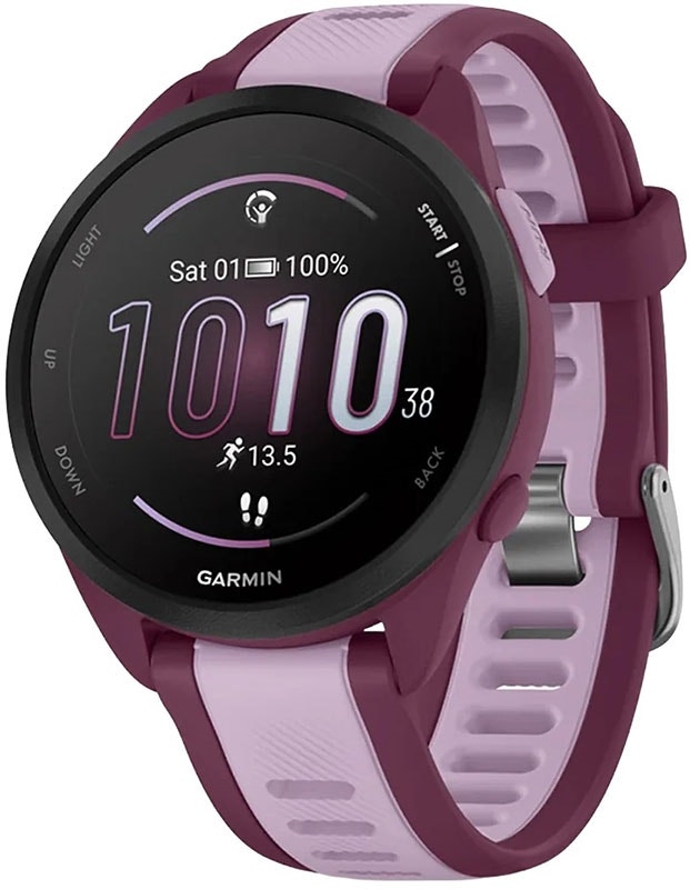 Foto do Produto Relógio GPS Garmin Forerunner 165 Music 010-02863-33 - Berry/Lilac