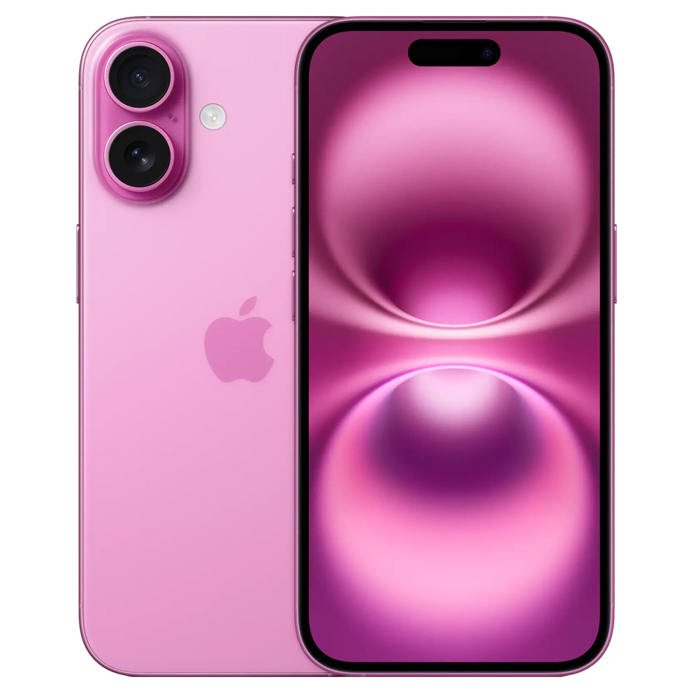 Foto do Produto Apple iPhone 16 128GB HN Tela Super Retina XDR 6.1 Cam Dupla 48+12MP/12MP iOS 18 - Pink