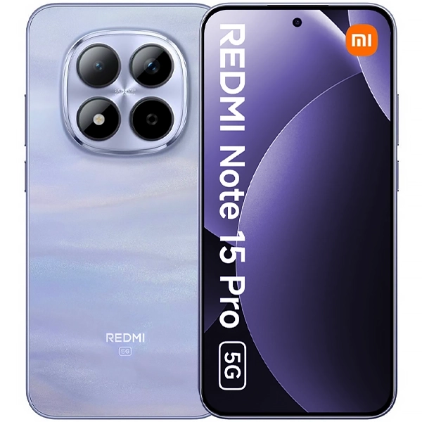 Foto do Produto Celular Xiaomi Redmi Note 15 Pro 5G Dual SIM de 256GB/8GB RAM de 6.83" 200+8MP/20MP - Mist Purple (Global)