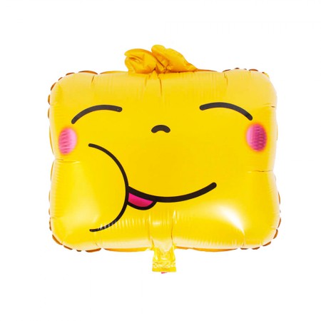 Foto do Produto Balao para Festas Cuadrado Cartoon Comic Face Amarelo