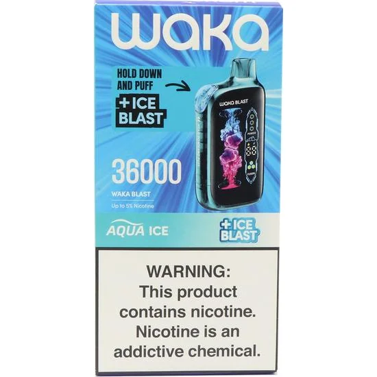 Foto do Produto Vaper Descartável Waka Blast Aqua Ice 36000 Puffs