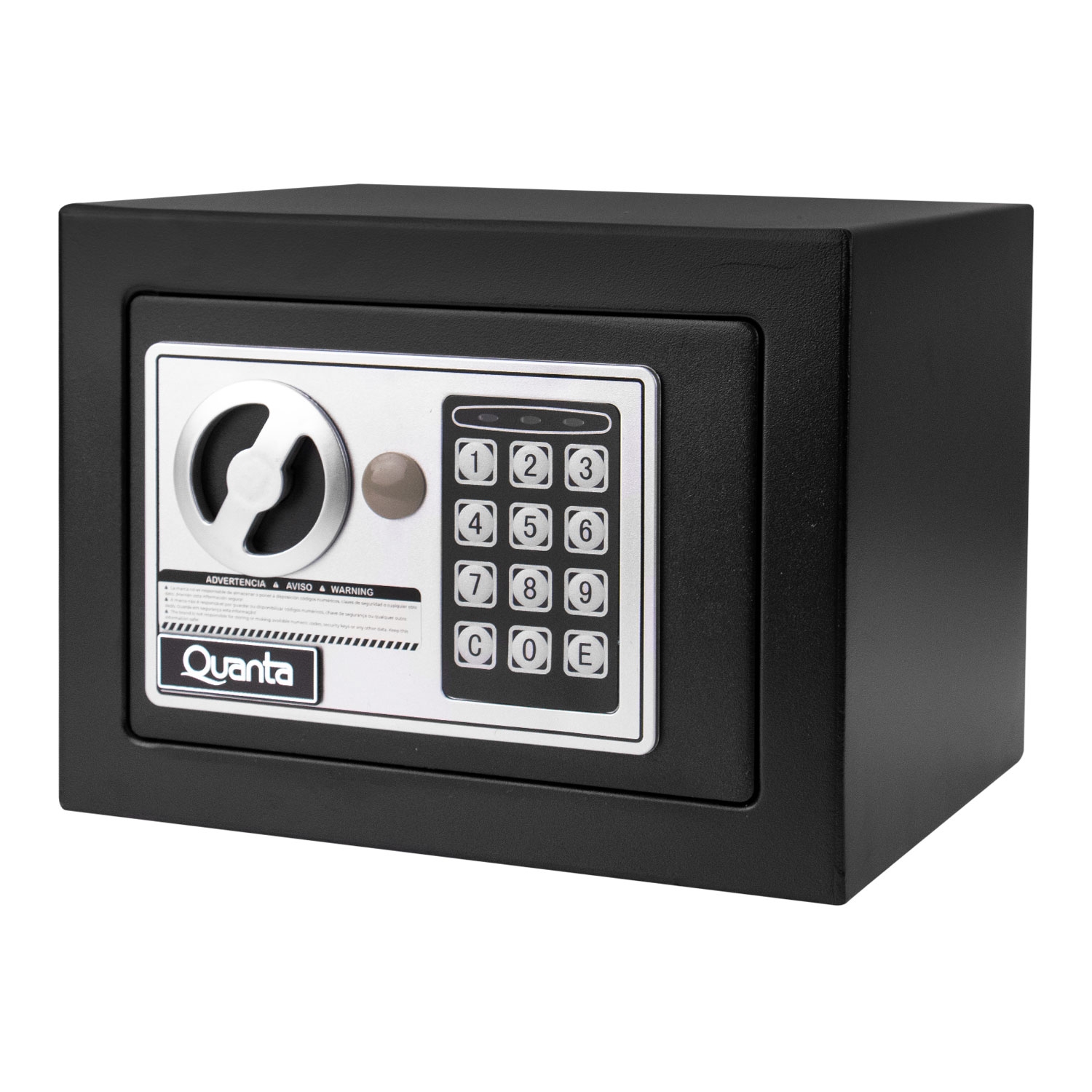 Foto do Produto Cofre Quanta QTCFN5 - 5L - 12 Dígitos - Preto