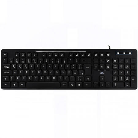 Foto do Produto TECLADO MTEK KB8269-PT{PORTUGUES} ABNT USB SLIM