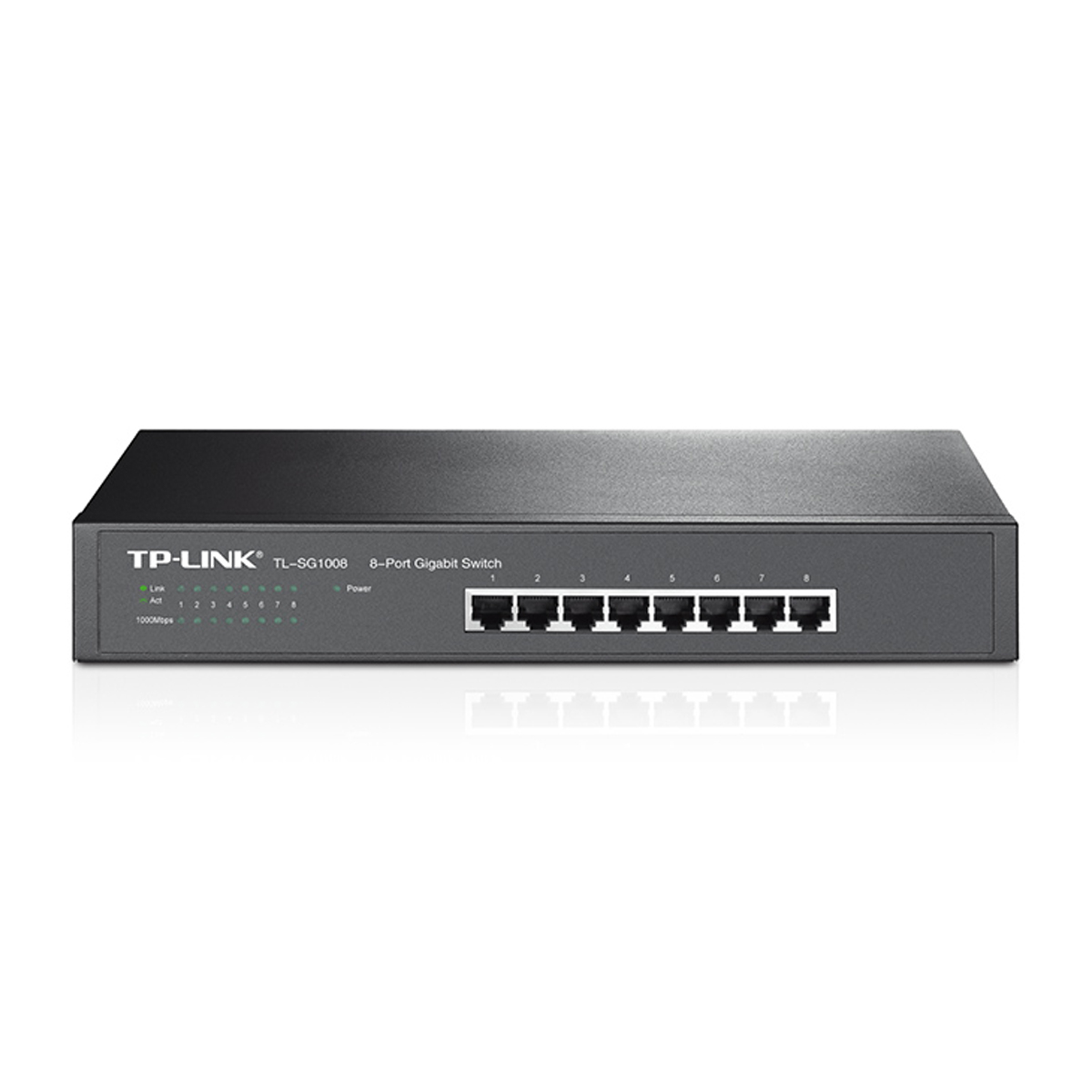 Foto do Produto Switch TP-Link TL-SG1008 - 8 Portas - 1000MBPS - Cinza