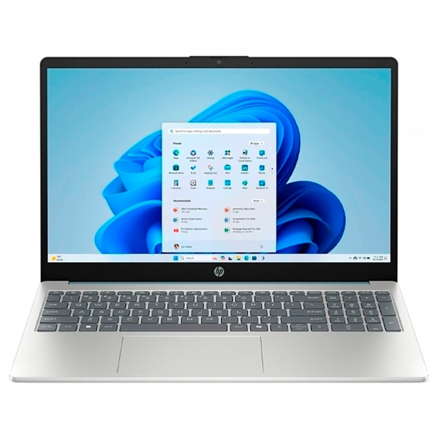 Foto do Produto Notebook Hp 15-FD0130WM, Intel Core I3-N305 1.80HZ (3.80GHZ), 8GB RAM, 256GB SSD, Tela 15.6" Full HD (1920 x 1080)IPS, Windows 11 Home, Inglês, Azul/Prata