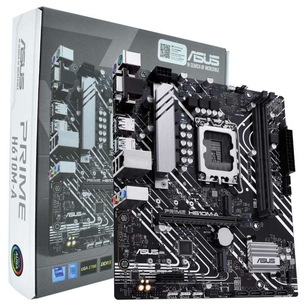 Foto do Produto Placa Mae Intel (1700) Asus H610M-A Prime DDR5