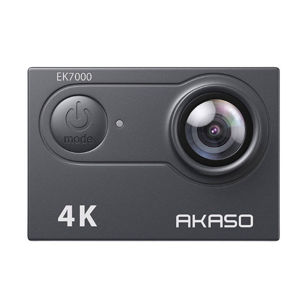 Foto do Produto Camera de Video Akaso EK7000 Camera de Ação Esportiva 20MP / 4K Ultra HD /2 Baterias / Remoto - Preto