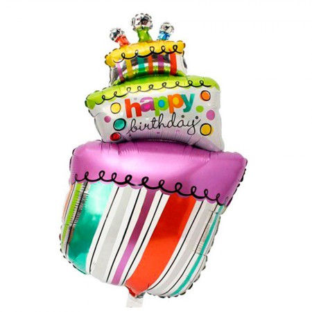 Foto do Produto Balao para Festas Bolo Happy Birthday YSBLY319 Grande