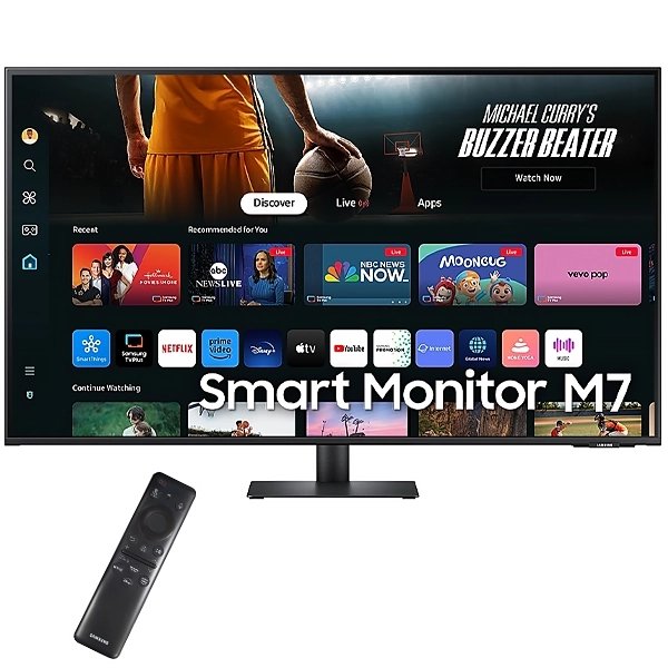 Foto do Produto Smart Monitor Samsung M7 S43DM702UN de 43" 4K 16:9 4 ms GTG com Wi-Fi/HDMI