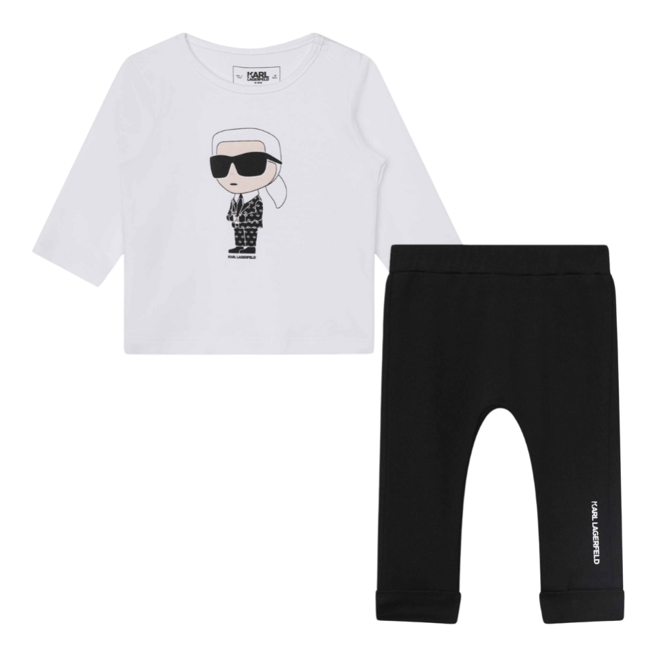 Foto do Produto CONJUNTO KARL LAGERFELD KIDS Z98147 BLANCO/NEGRO