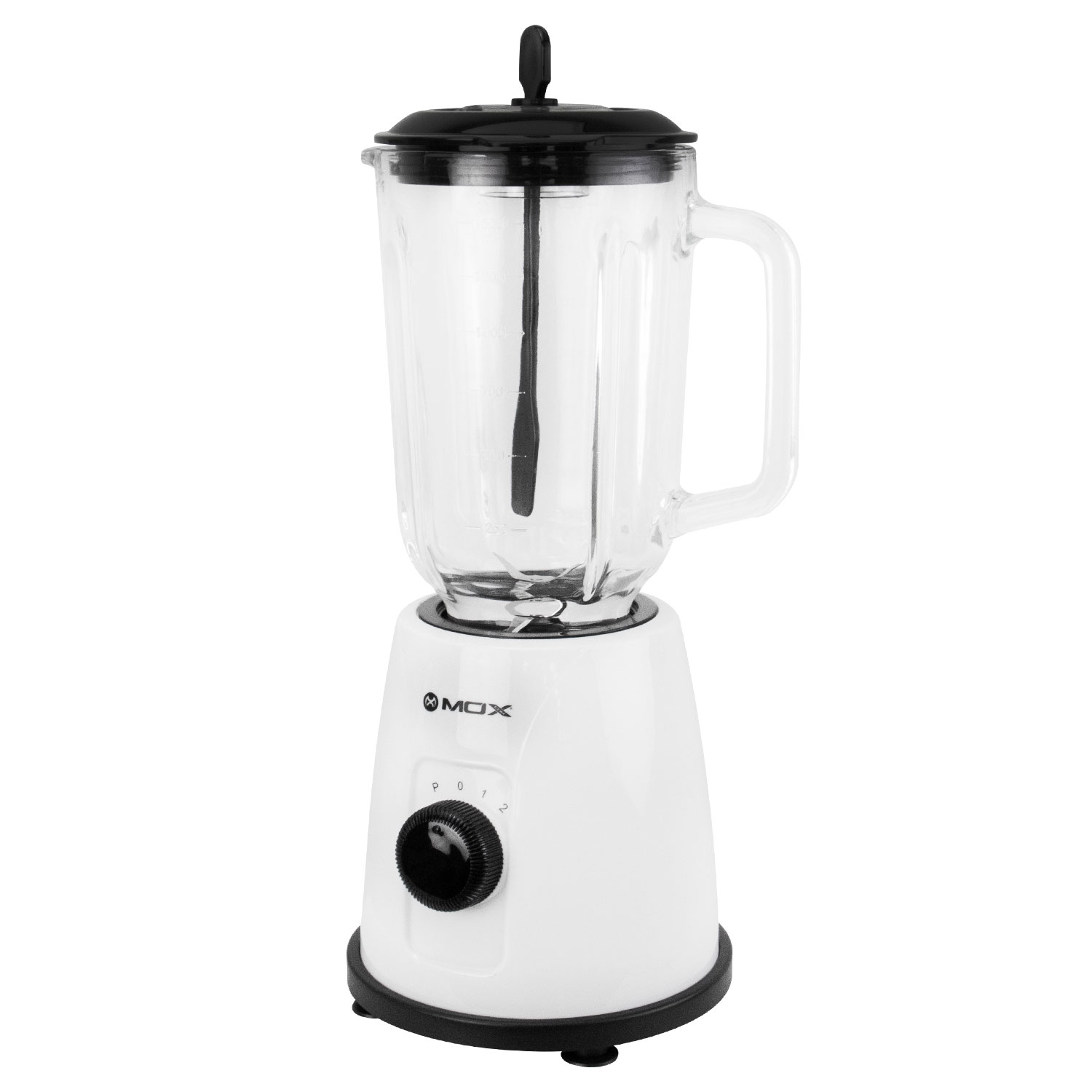 Foto do Produto Liquidificador Mox Mo-lc58 - 450W - 1.5L - Com Acessório - 220V - Branco e Preto