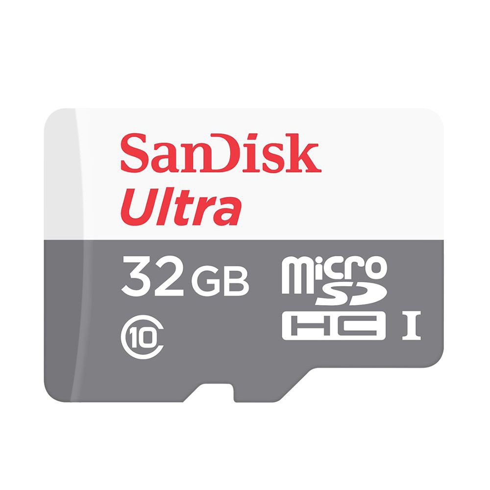 Foto do Produto Cartão de Memória Micro SD SanDisk Ultra SDHC 32GB 100 MB/s Class 10 - SDSQUNR-032G-GN3MA
