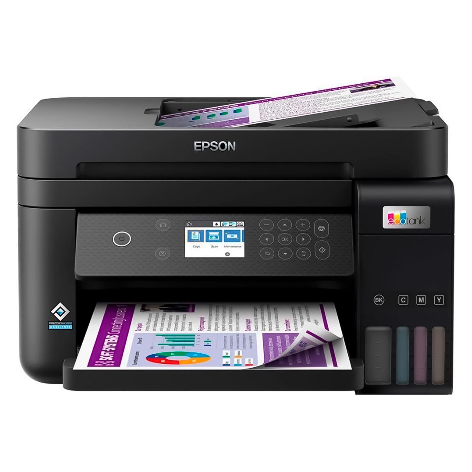 Foto do Produto Impressora Jato de Tinta Epson EcoTank L6270 - Multifuncional - Wi-Fi - USB - Bivolt - Preto
