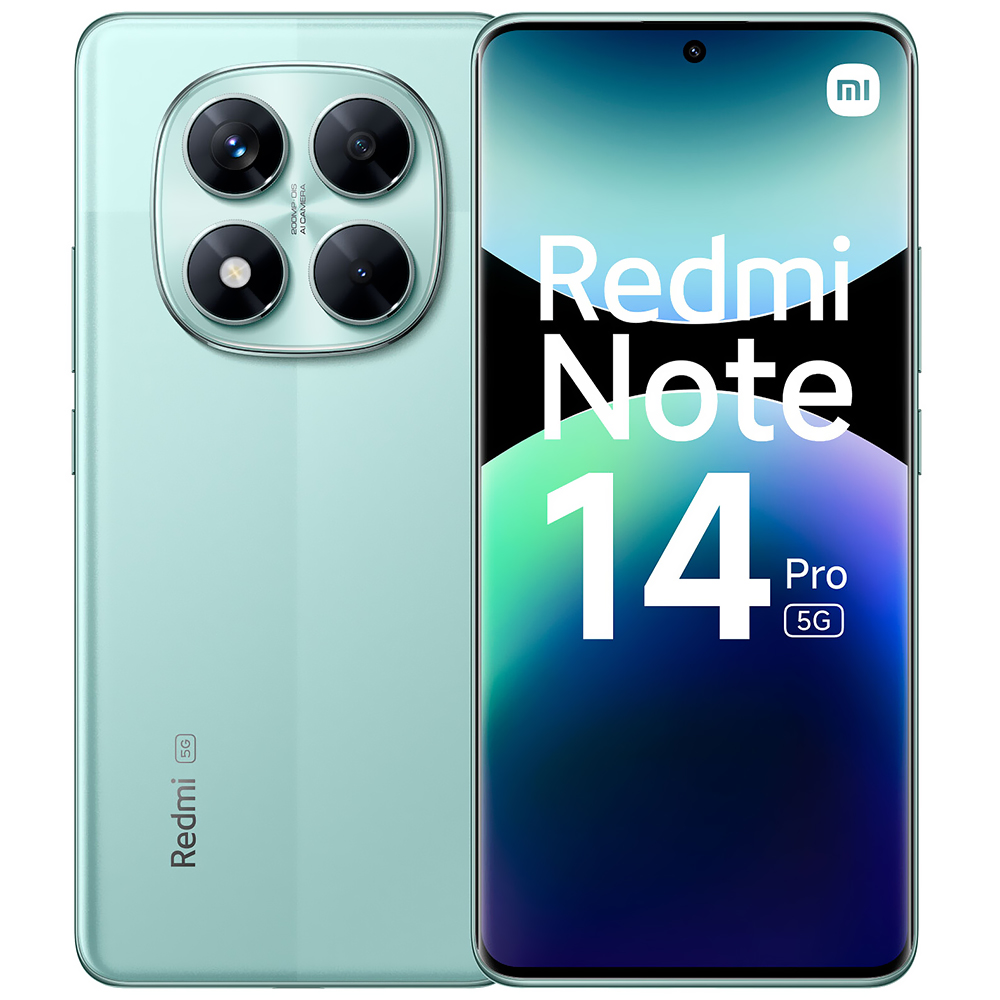 Foto do Produto Celular Xiaomi Redmi Note 14 Pro 5G 12GB de RAM / 512GB / Tela 6.67" / Dual Sim 5G - Coral Verde (Global)