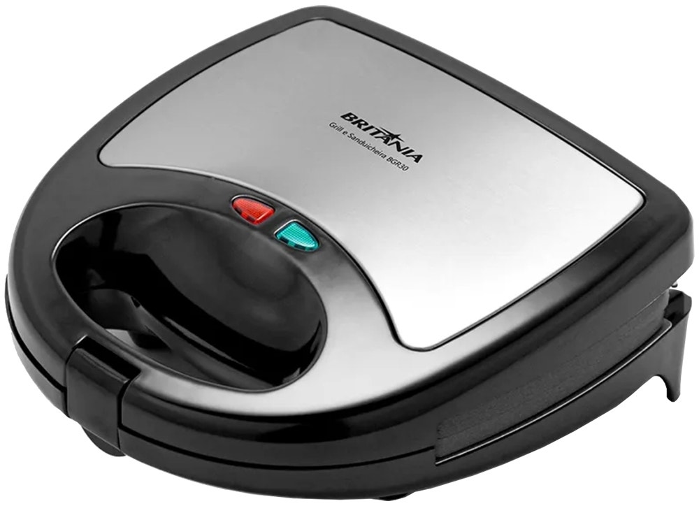 Foto do Produto Sanduicheira e Grill Britânia BGR30 3 em 1 750 Watts 220V/60Hz Preto/Cinza