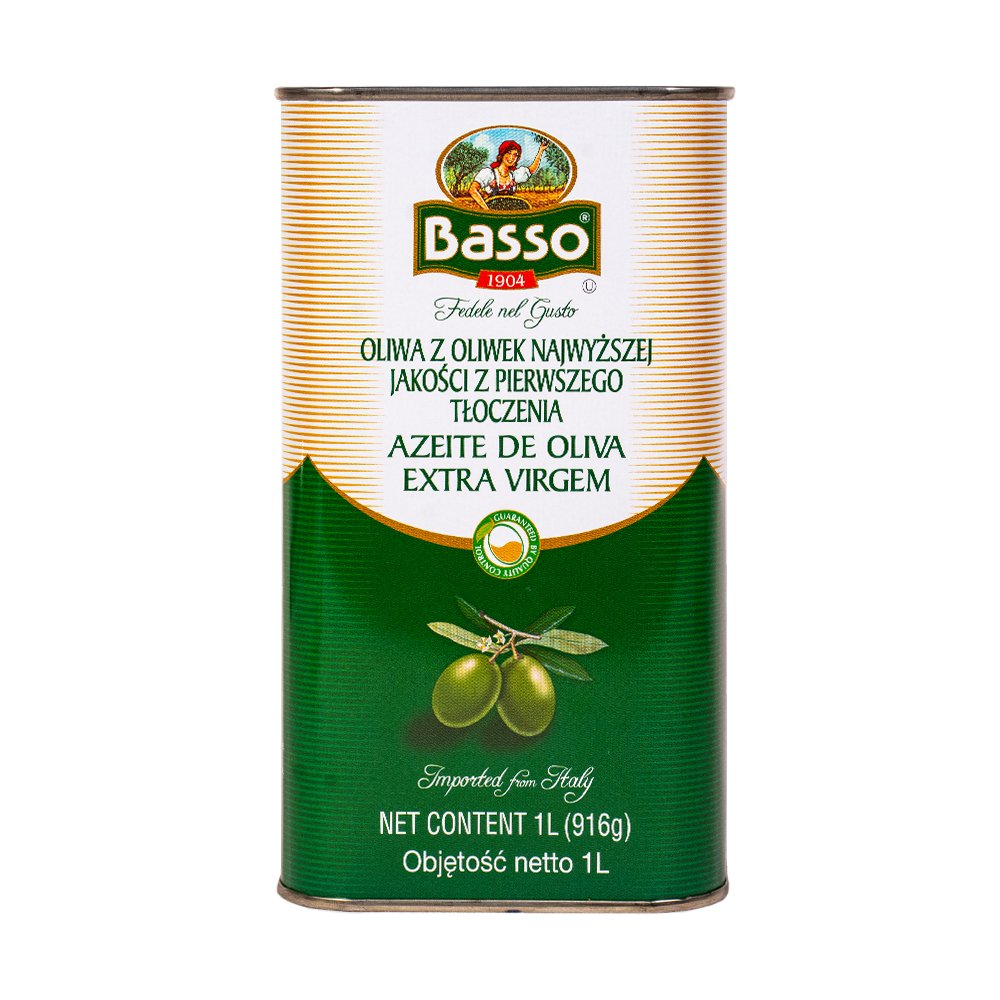 Foto do Produto ACEITE DE OLIVA BASSO EXTRA VIRGEN - LATA 1L