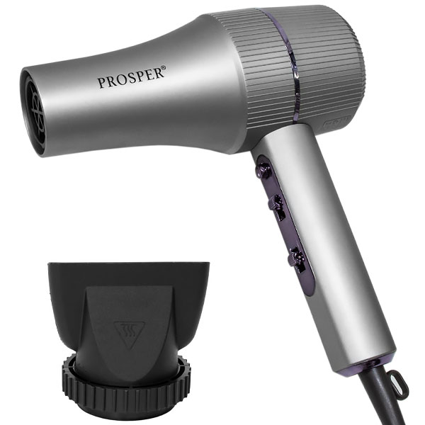 Foto do Produto Secador de Cabelo Prosper P-6900 / 3 Temperaturas / 2 Velocidades / 4800W / 220-240V ~ 50/60Hz - Silver