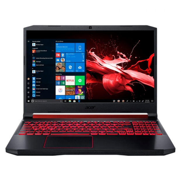 Foto do Produto Notebook Acer Nitro 5 ACER AN515-55-56VR , Intel Core I5-10300H 2.50HZ (4.50GHZ), 8GB RAM, 1TB HDD, Tela 15.6" Full HD IPS, GeForce GTX1650 4GB, Windows 10 Home, Espanhol, Obsidian Preto
