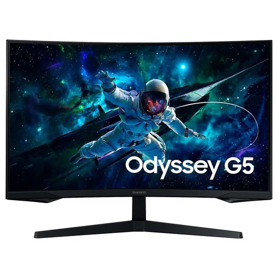 Foto do Produto Monitor Samsung Odyssey G5 LED LS27CG552EN QHD 27" Curvo