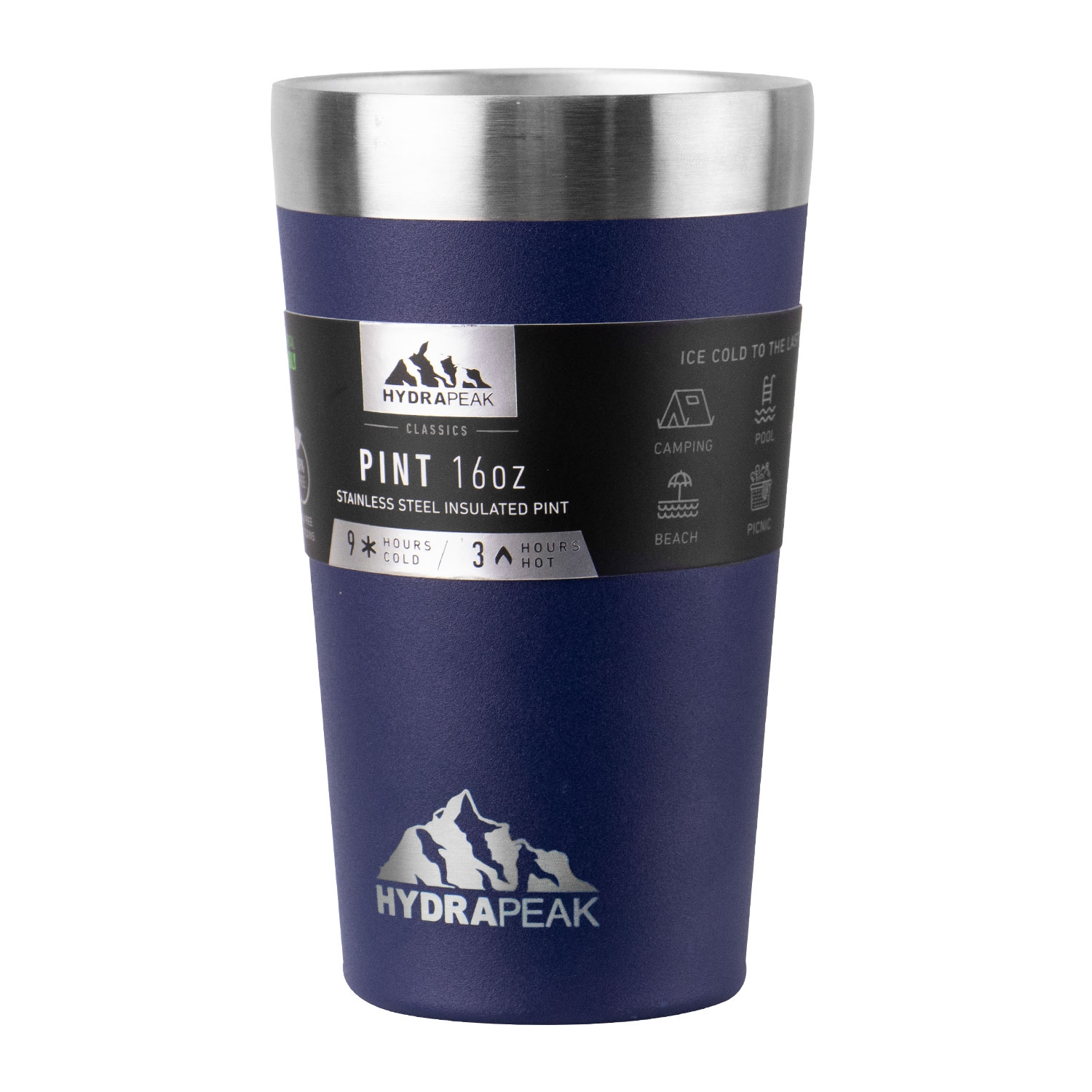 Foto do Produto Copo Térmico Hydrapeak HP-PINT-16 - 473ML - Azul Marinho