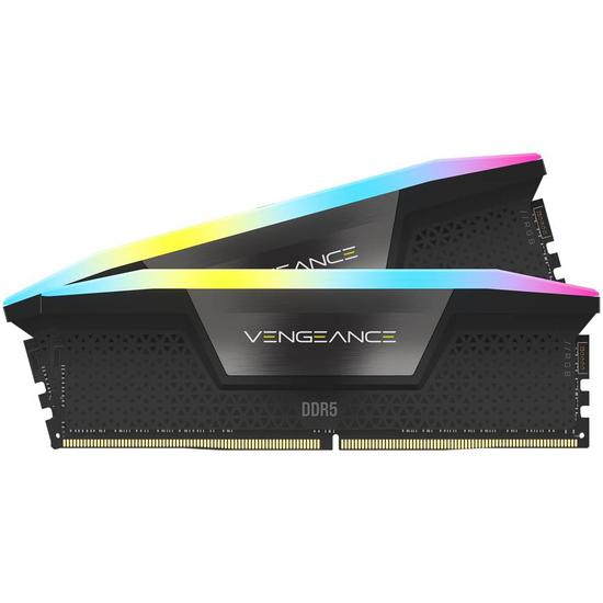 Foto do Produto Memória Corsair Vengeance RGB DDR5 32GB (2x 16GB) 6000MHz CMH32GX5M2B6000C38