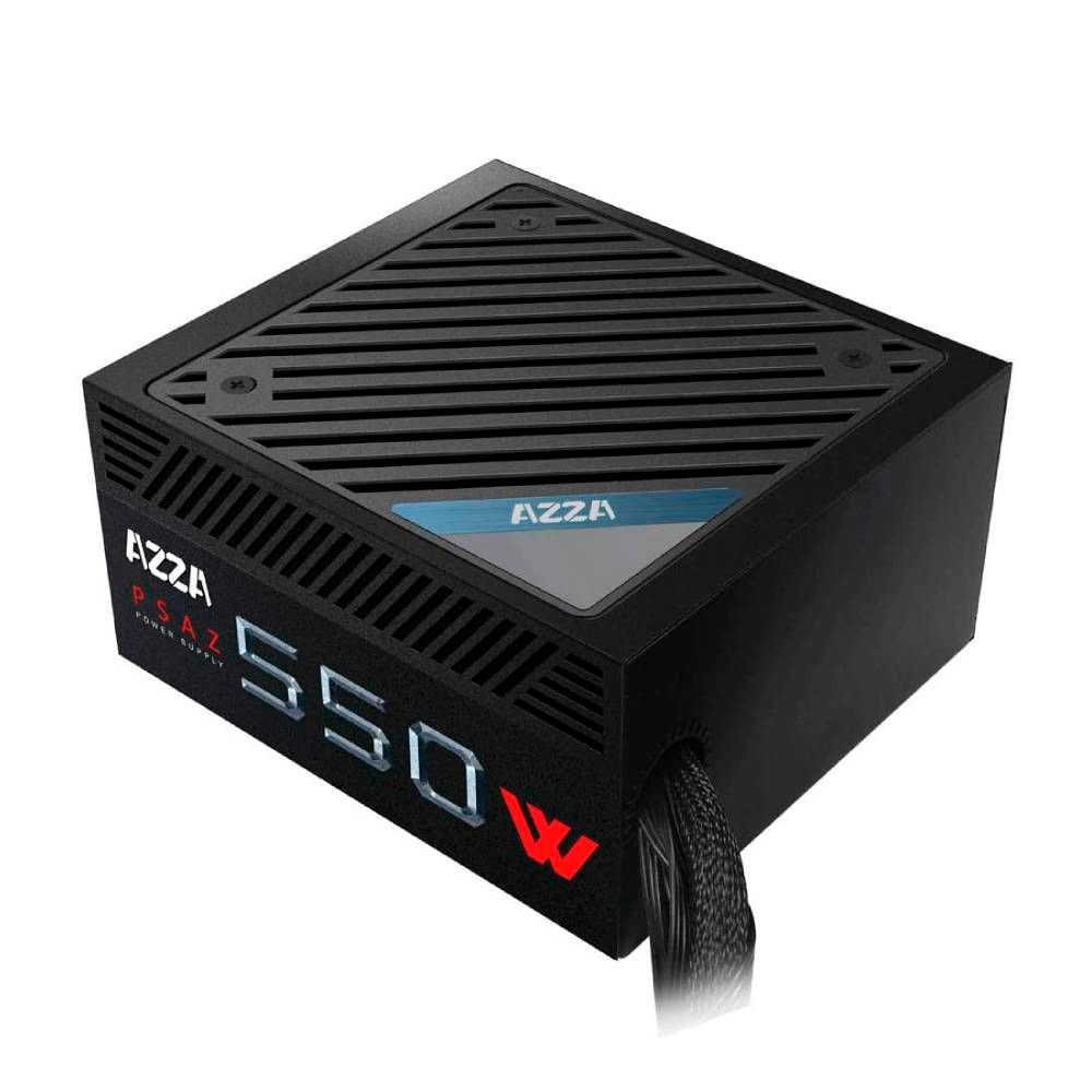 Foto do Produto Fonte Atx Azza Psaz-550W - 550W - 80 Plus Bronze - Bivolt - Preto