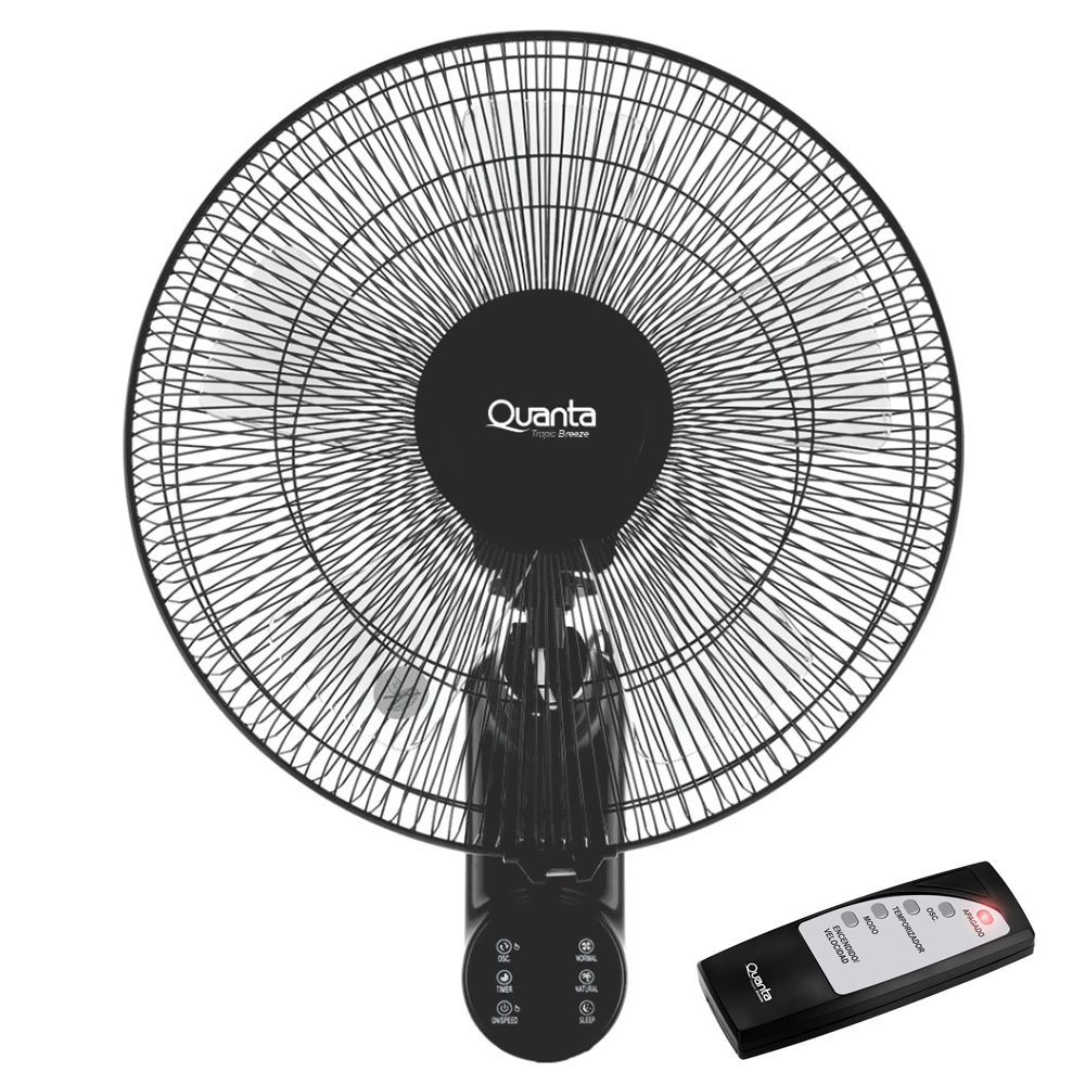 Foto do Produto Ventilador de Parede Quanta QTVPTB16 16" / 110V - Preto