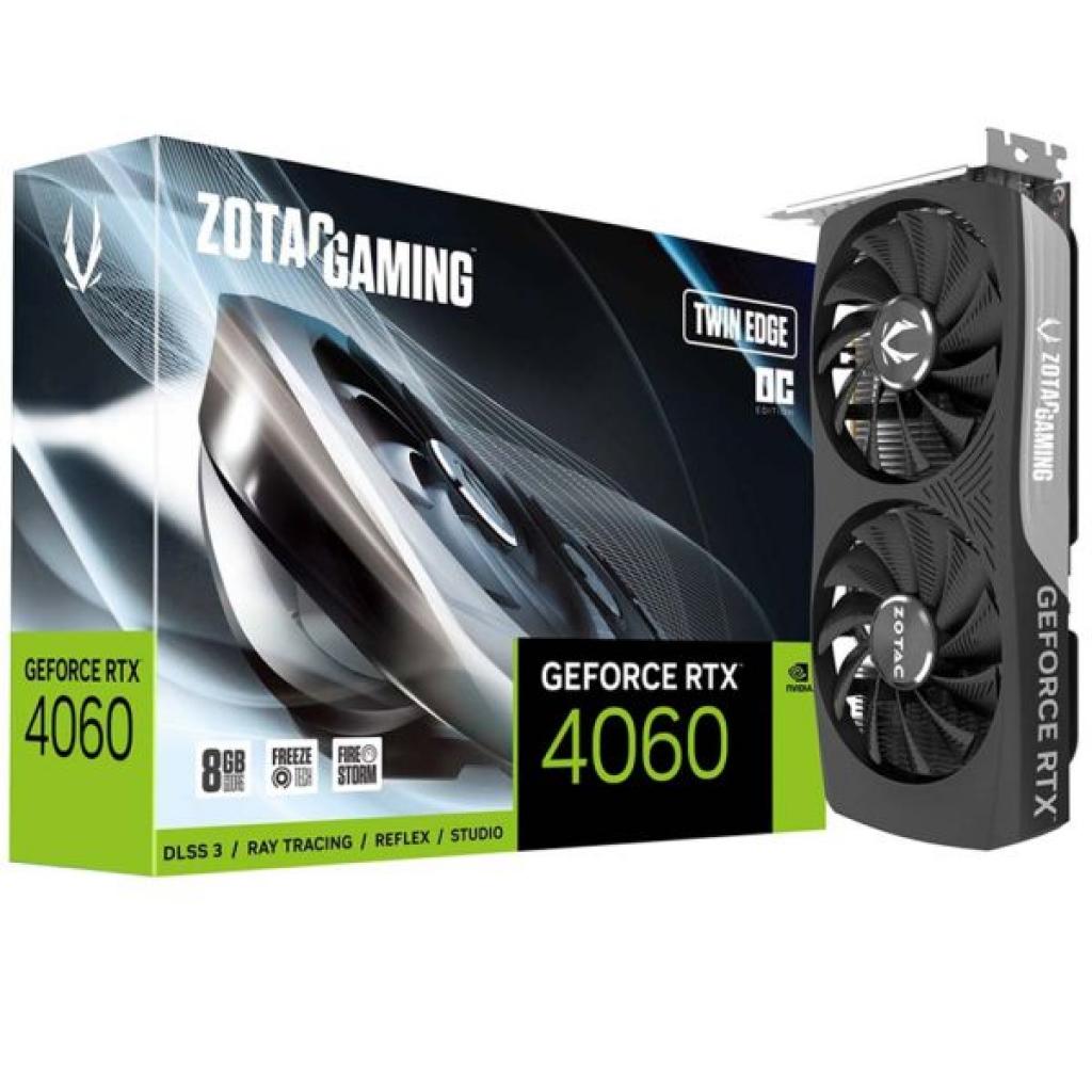 Foto do Produto Placa de Video 8GB EXP. GF-RTX4060 Zotac Twin Edge ZT-D40600E-10