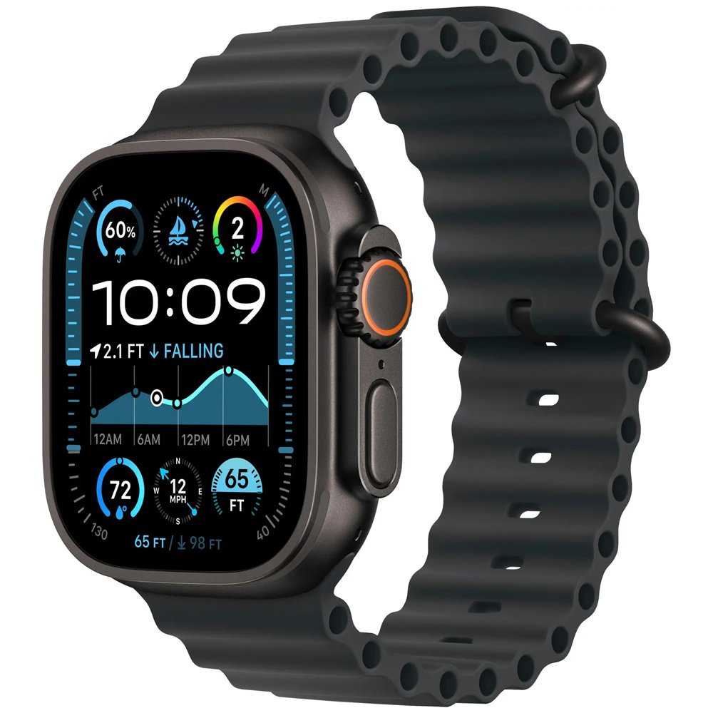 Foto do Produto Apple Watch Ultra 2 49 MM GPS + Celular MYTC3LW/A - Black Titanium/Black Ocean