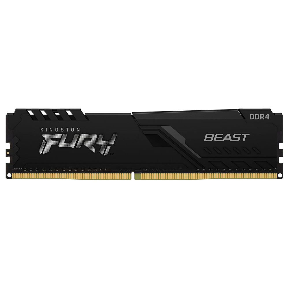 Foto do Produto MEM DDR4 16 GB 3200M KINGSTON BLACK FURY BEAST KF432C16BB1/16