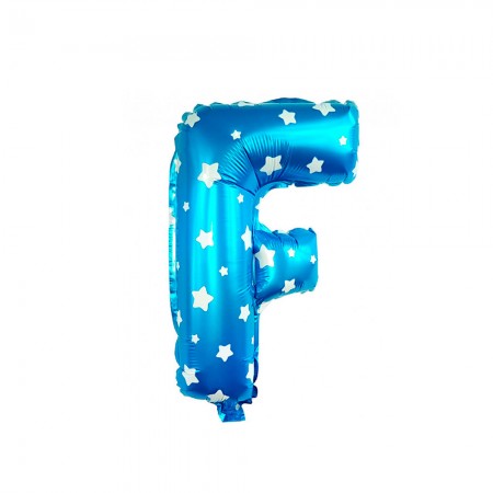 Foto do Produto Balao Letra F Azul 16 Polegadas