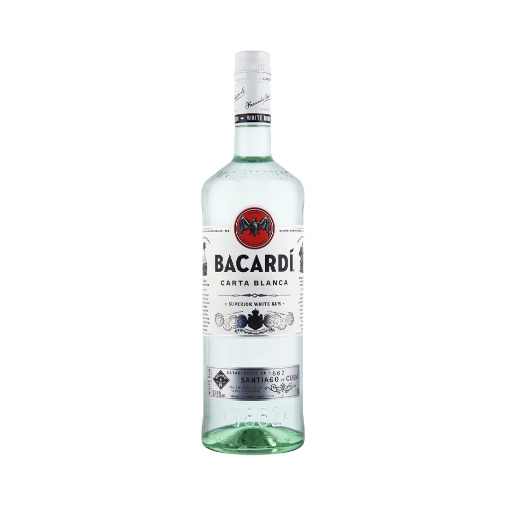 Foto do Produto BACARDI RUM CARTA BLANCA 1LT CON 38% ALC