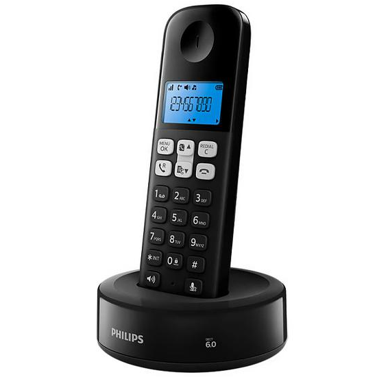 Foto do Produto Aparelho de Telefone Philips D1311B Bina / Sem Fio