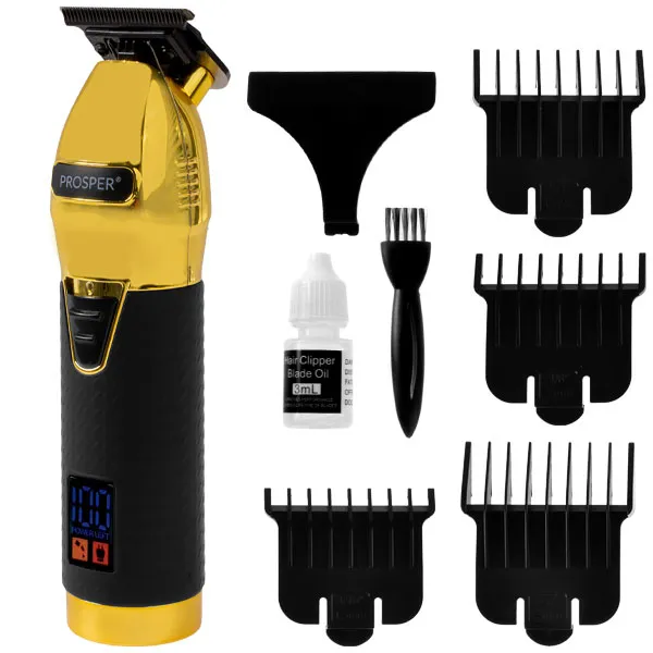 Foto do Produto Máquina de Cortar Cabelo Prosper P-2130 Recarregável - Dourada/Preta