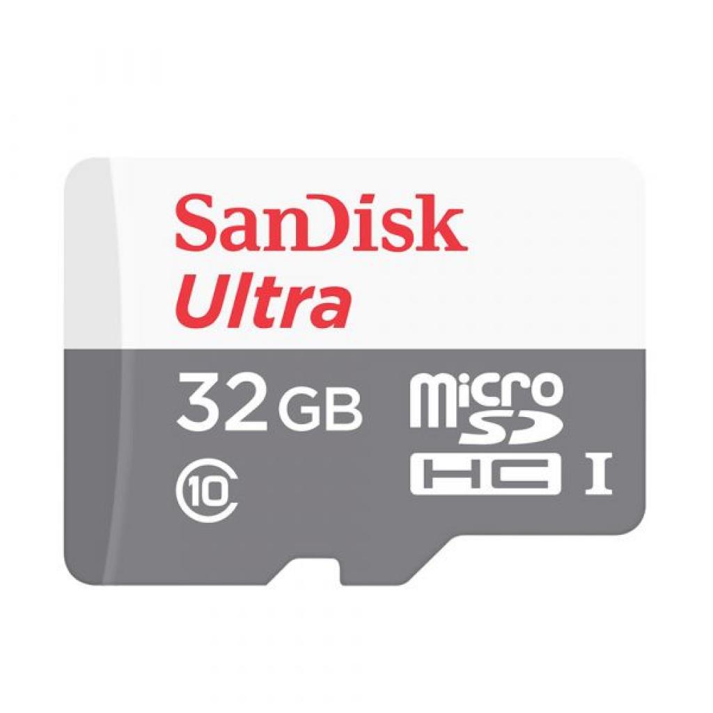 Foto do Produto Micro Cartao de Memoria Sandisk 32GB ULTRA C10 100MB/S Sd Card
