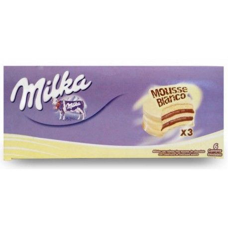 Foto do Produto ALFAJOR MILKA TRIPLE MOUSSE BLANCO CAJA C/6