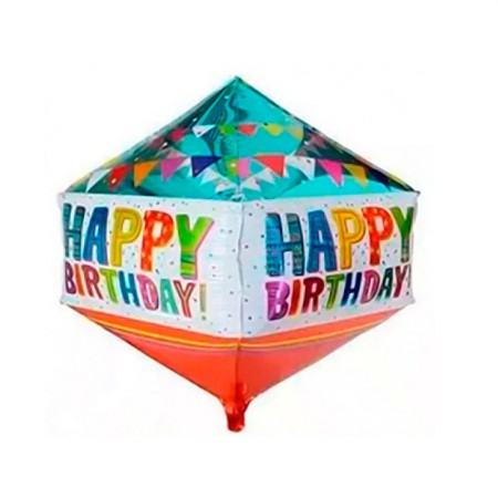 Foto do Produto Balao para Festas Cubo Happy Birthday YSBL331