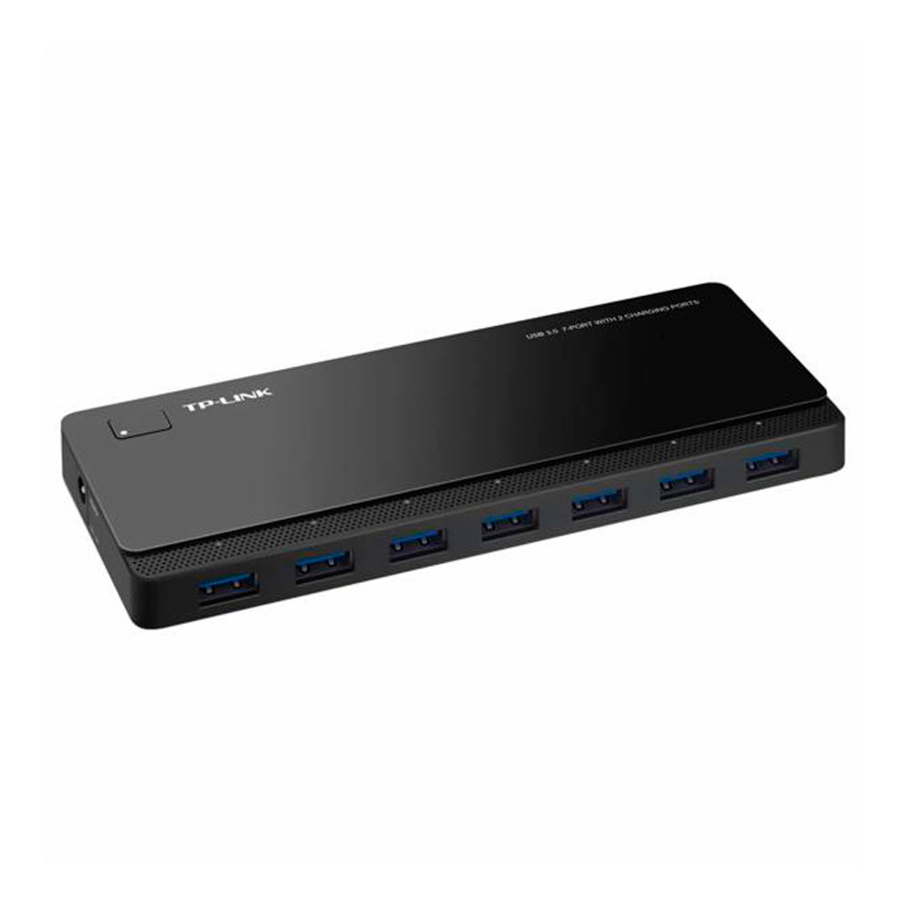 Foto do Produto HUB TP-Link UH720 - 7 Portas USB 3.0 - 2 Portas 2.4A - Preto