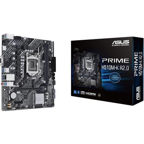 Foto do Produto Placa Mãe Asus Prime H510M-K R2.0 Intel Soquete LGA 1200
