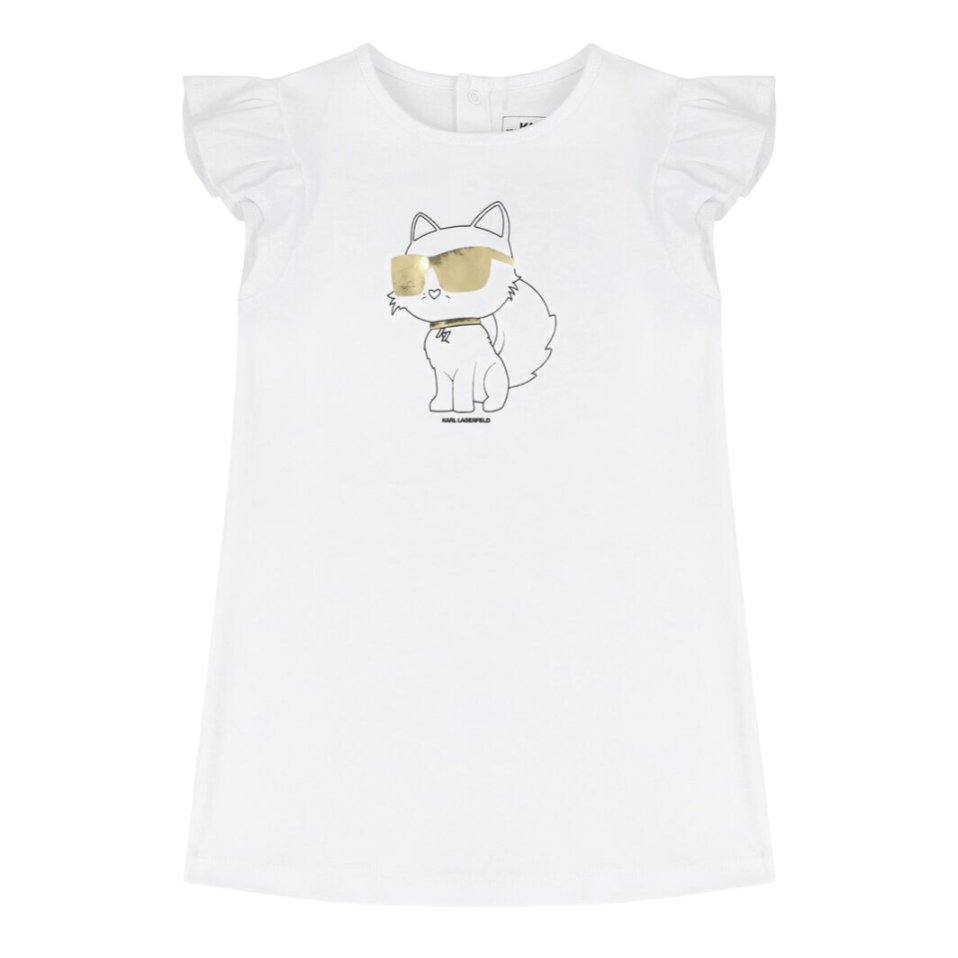 Foto do Produto VESTIDO KARL LAGERFELD KIDS Z92028 BLANCO