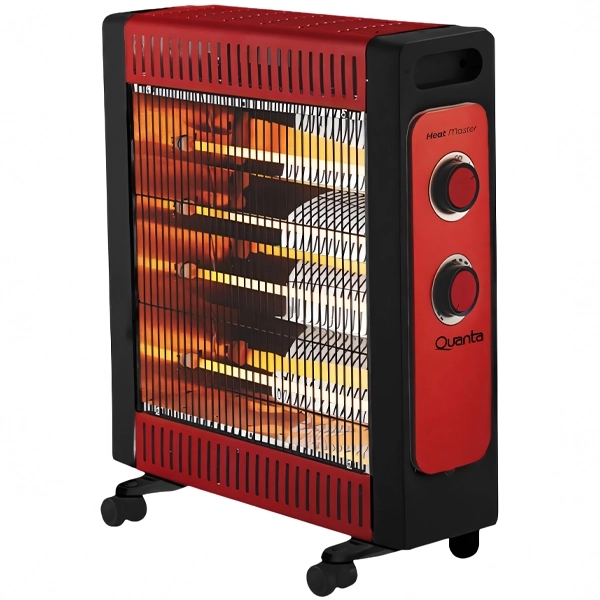 Foto do Produto Aquecedor Quanta Heat Master QTEEC220 2.200 watts com Termostato Ajustável 220V ~ 50/60Hz - Preto/Vermelho