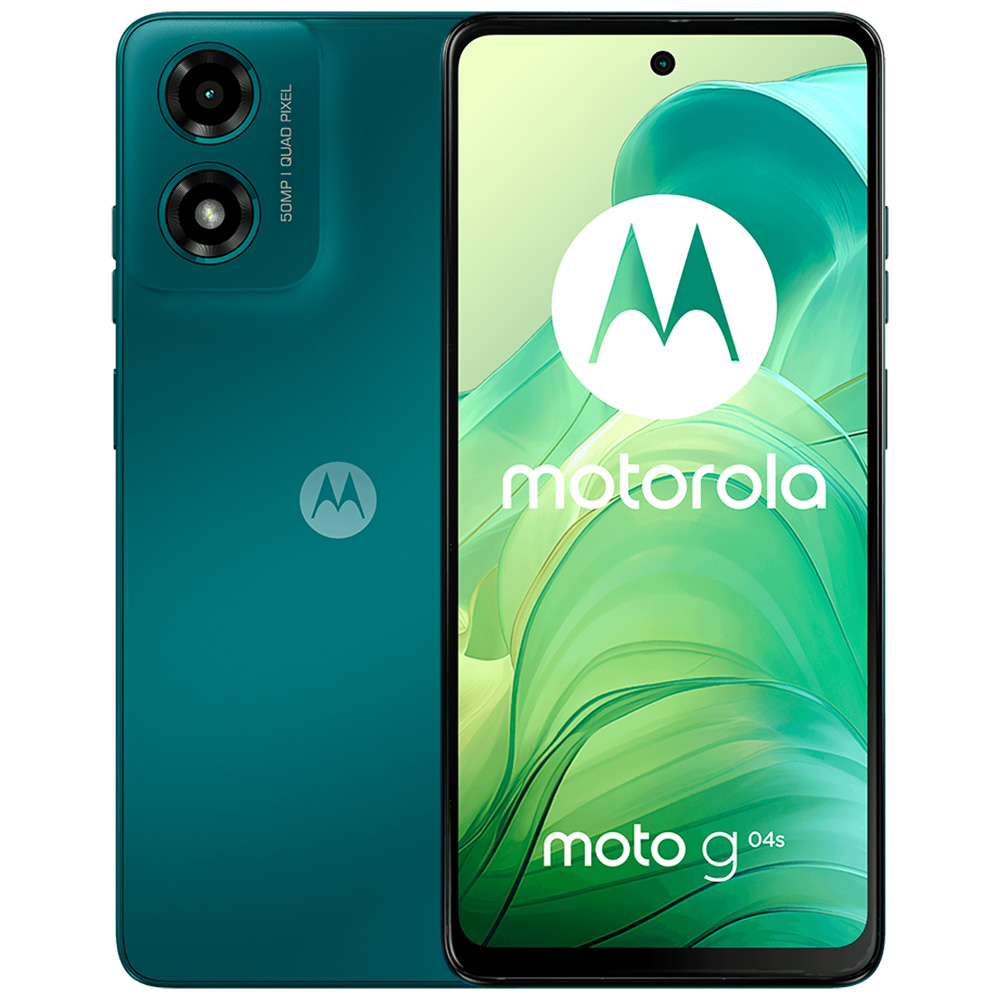 Foto do Produto Celular Motorola G04S XT2421-7 4GB de RAM / 256GB / Tela 6.56" / Dual Sim LTE - Verde Aurora