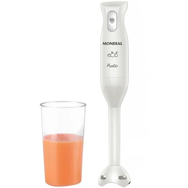 Foto do Produto Mixer Mondial Pratic M-15-W 200 watts com Copo de 600 ml 220V ~ 50/60 Hz - Branco