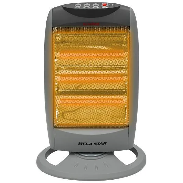 Foto do Produto Aquecedor Megastar TC80 / 1200W / Termostato Ajustável / 220V ~ 50/60Hz - Cinza