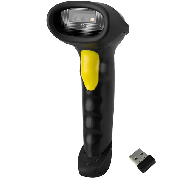 Foto do Produto Leitor de Código de Barras Quanta QTLCB300 300 Linhas por Segundo - Preto/Amarelo