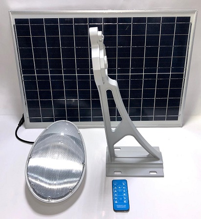 Foto do Produto SOLAR KIT 60W REFLETOR SOLAR POSTE CNSDPV-60S POLICRISTALINO